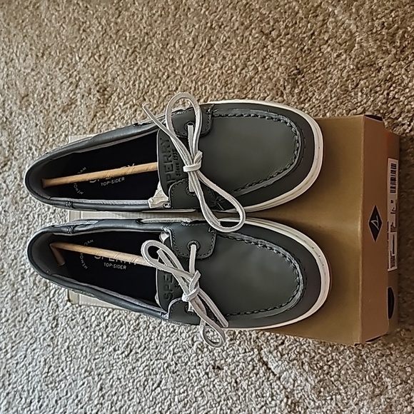 Womens Sperry Coastfish 1 Eye-Tonal Metallic Smoked Pearl - Picture 2 of 8